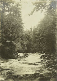 Cascades on the Presque Isle River near The Gang's camp.