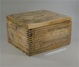 Ballot Box used in Town of Weston, Clark County, Wisconsin, ca. 1915.