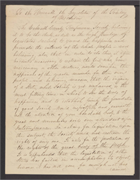 Petition of the Walworth County Temperance Society