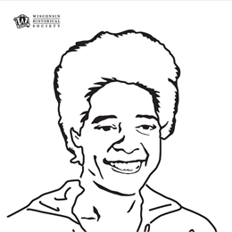 Vel Phillips coloring page