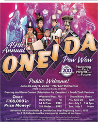 Oneida Powwow Flyer 2023