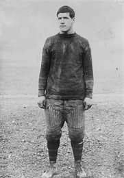Black and white photo of Joe Guyon