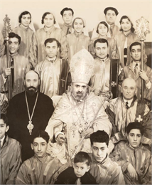 Photo of a group of people in religious clothing
